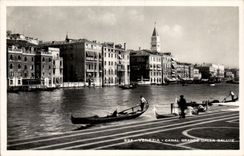 CPA Large Italy Italia Venezia Canal Paved Salute