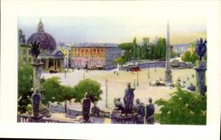 CPA Italien Italien Rom Marktplatz LED popolo