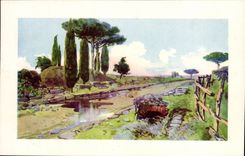 CPA Italien Italien Rom uber Appia antica