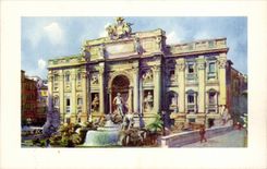 CPA Italien Italien Rom Fontana di Trevi