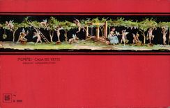 CPA Italy Italia pompei Put del Vettii Amorini Vendemmiatori Ange Angel