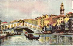 CPA Italy Italia Venezia Big shot di Rialto