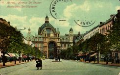 Belgica - Belgien - Belgica - Amberes - avenida de Keyser - CPA