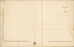 Italia - Italy - Italy - Miolano - Milan - Giardini Pubblici E Reale City - CPA