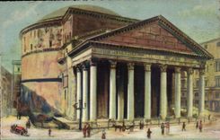 Italia - Italy - Italy - Roma - Rome it the Pantheon - CPA