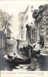 Italia - Italy - Italy - Venice - Veneztia - Living room 1904 - With the Church of the Greeks - CPA