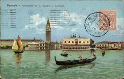 Italia - Italy - Italy - Venice - Venezia - Panorama da S Giorgio - CPA
