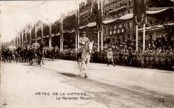 Militaria - Festivals of the Victoire - Petain Marshal - CPA