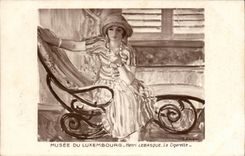 CPA Paris Musee du Luxembourg Henri Lebasque La cigarette