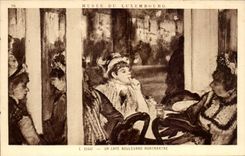 CPA Paris Musee du Luxembourg Degas Un cafe boulevard Montmartre