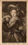 CPA Portrait de Mme Dole (le Brun) Louvre