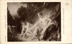 CPA Paris Museum of Louvre Diane leaving the bath by Stopping