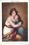 CPA Paris Musee du Louvre Vigee Lebrun Portrait de l'auteur et de sa fille