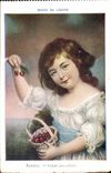 CPA Paris Museum of Louvre Russel Child to cherries