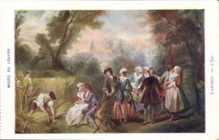 CPA Paris Museum of Louvre Lancret the summer