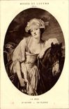 CPA Museum of Louvre Paris Greuze the laitiere