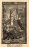 CPA Paris Peintures murales du Pantheon Lenepveu Jeanne d'arc brulee a Rouen en 1431