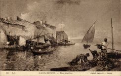 CPA Gagliardini Rive heureuse Petit Palais Paris