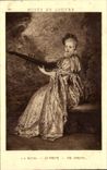 CPA Museum of Louvre Paris Watteau the finette