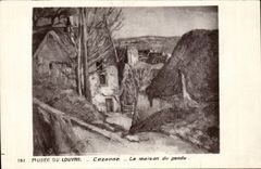 CPA Paris Museum of Louvre Cezanne the house of hung