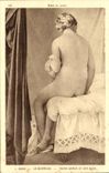 CPA Paris Musee du Louvre Ingres La baigneuse 