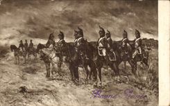 Salas de estar de CPA de Paris Hyons Le group del acompanamiento de Militaria