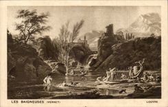 CPA Museum of Louvre Paris the Vernet bathers