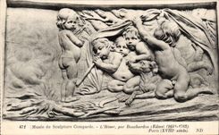 Museo de CPA del comparee de la escultura el invierno de Bouchardon Edme 1698 1762