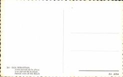 CPSM Espana Espana Espana San Sebastian Vista parcial del playa