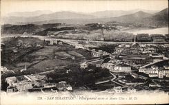 CPA Spain Spain Espana San Sebastian Vista general desde and Monte Ulia
