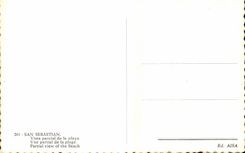 CPA Spain Spain Espana San Sebastian Vista parcial of the playa