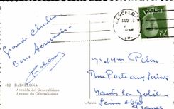 CPA Spain Spain Espana Barcelona Avenida del Generalisimo