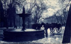 CPA Spain Spain Espana Madrid Paseo del Prado Contraluz