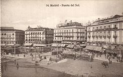 CPA Spain Spain Espana Madrid Carried LED ground