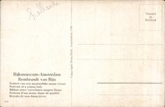 Nederland - Holland - Pays Bas - Amsterdam - Rijksmuseum - Rembrandt van Rijn - CPA 