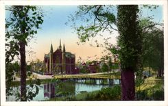 CPA Pays Bas Alkmar Kennemerssingel en St Josephkerk