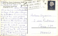 CPA the Netherlands Hollandse Molen Windmill Windmill