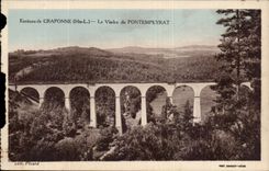 CPA Surroundings of Craponne Le viaduct of Pontempeyrat