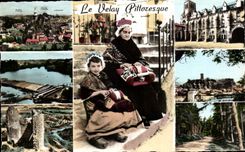 CPSM Velay Folklore Costume