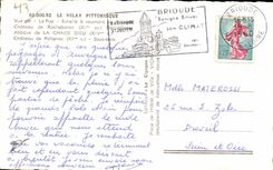 CPSM Velay Folklore Costume