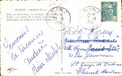 CPSM Blesle Le Babory the Arton villa the road of the station