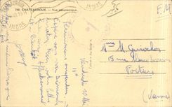 CPA Chateauroux Panoramic View Train