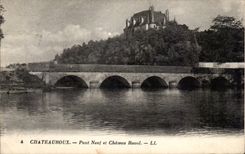 CPA Chateauroux new Bridge and Raoul Castle