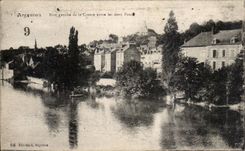 CPA Argenton on Hollow Left bank of Hollow enters the two bridges