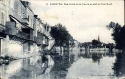 CPA Nickle silver on Hollow Right Bank of Hollow downstream from the new bridge