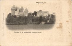 Plata de niquel de CPA en el castillo hueco de Rocherolle cerca de tendido