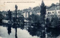 CPA Argenton en el banco izquierdo hueco del hueco entra en los 2 puentes