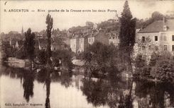 El banco izquierdo de CPA Argenton del hueco entra en los dos puentes