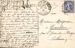 Plata de niquel de CPA en el hueco una esquina del puente viejo