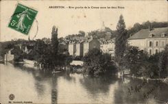 CPA Argenton en el banco izquierdo hueco del hueco entra en los dos puentes